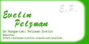 evelin pelzman business card